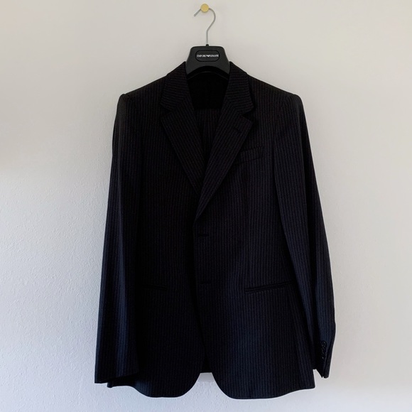 Emporio Armani Other - Emporio Armani Josh Line Black Pinstripe Suit